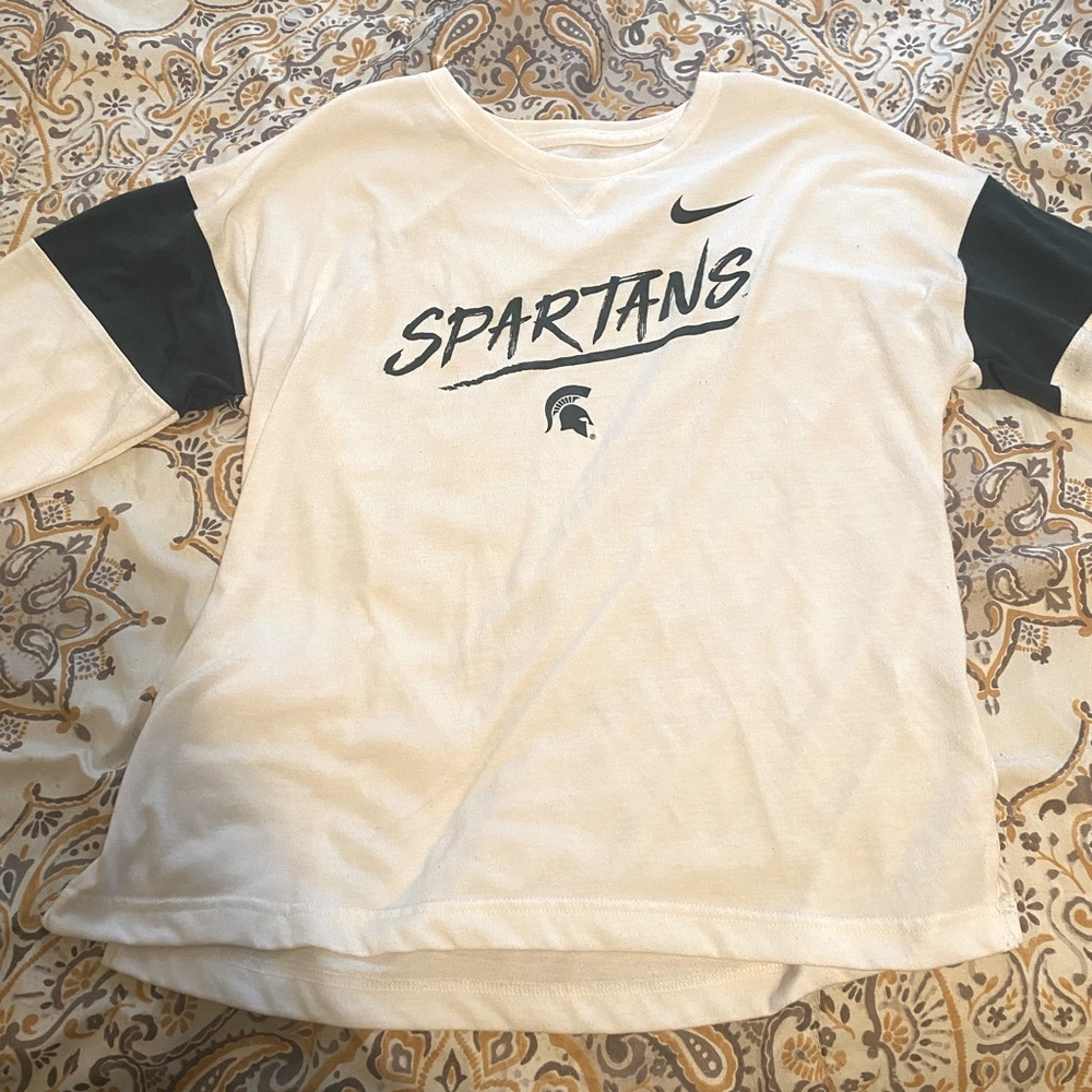 Michigan State Spartans Nike Dri Fit Large long sleeve shirt